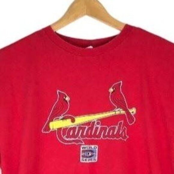 Cardinals 2006 World Series TShirt Red Long Sleeve Heavy Cotton MLB Mens 2XL - Picture 4 of 10